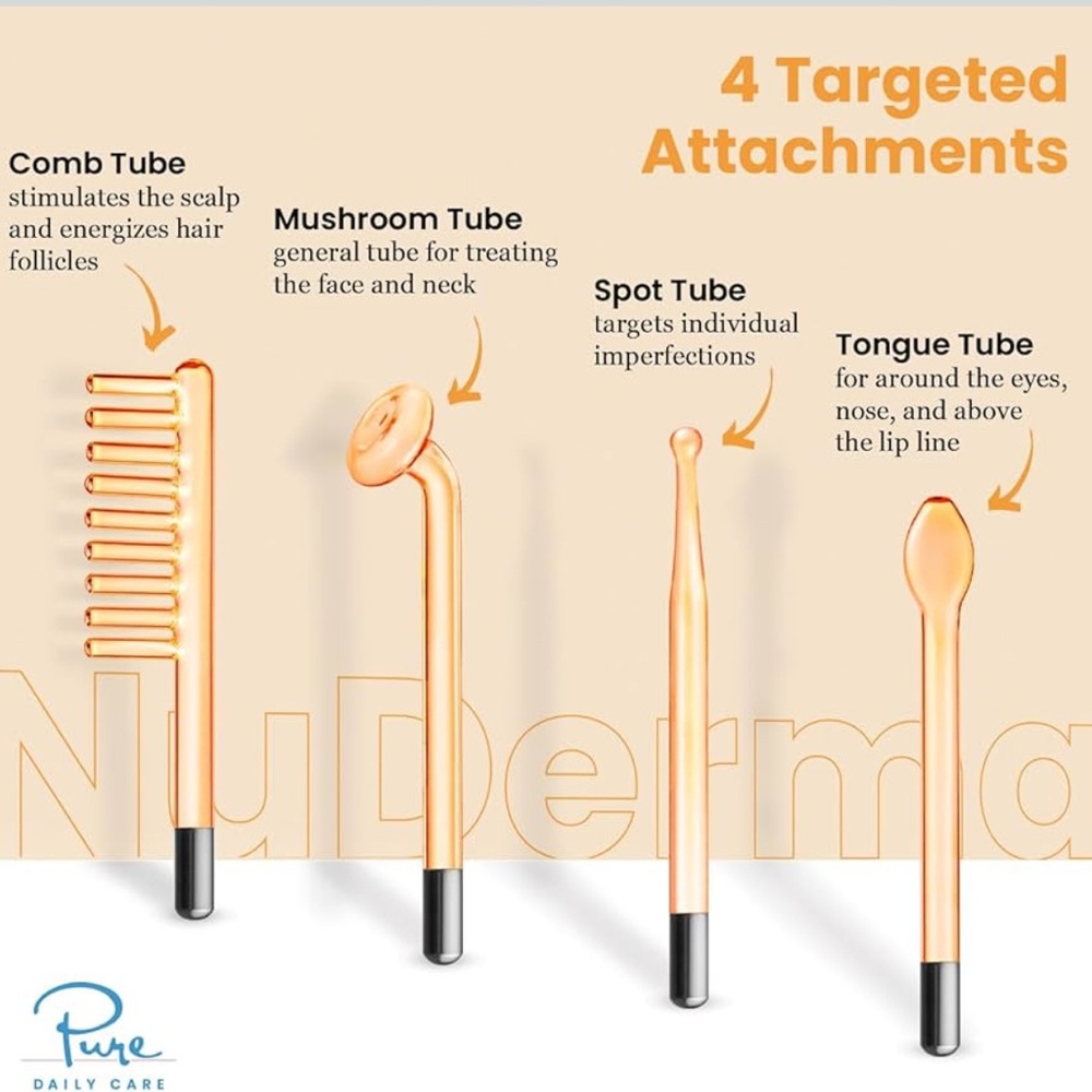 NuDerma Skin Therapy Wand – Anti-Aging/Wrinkle, Skin Tightening, Clarifying - Picture 2 of 11